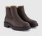 Womens Blowfish Malibu Vera Cozy Chelsea Boots Dark Brown