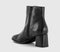 Womens OFFICE Annie Smart Block Heel Boots Black Leather - OFFCUTS SHOES by OFFICE