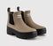 Womens Barbour Halton Chelsea Welly Boots Brown Military