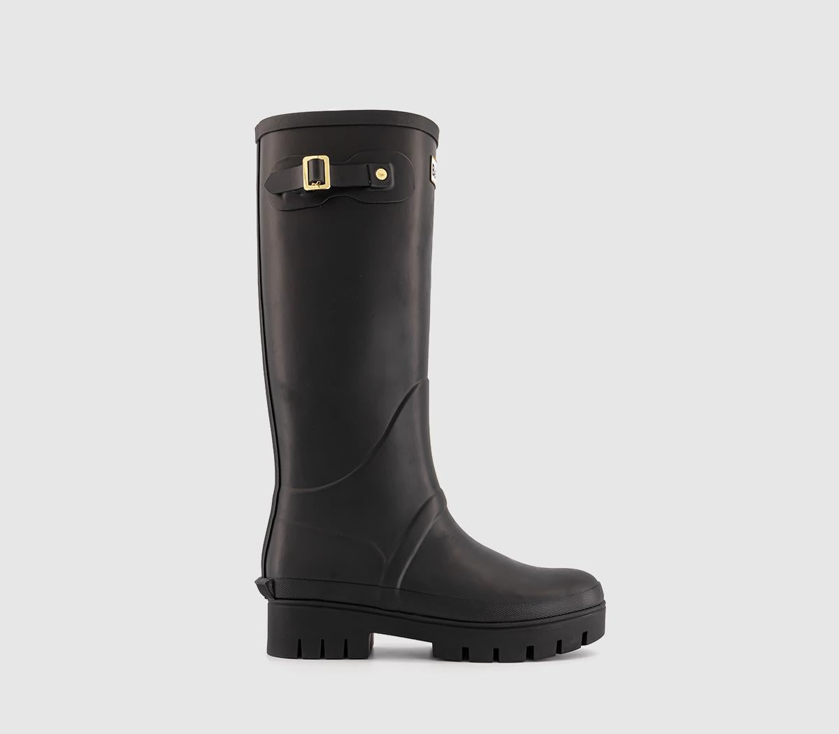 Womens Barbour Snowdon Tall Welly Boots Black