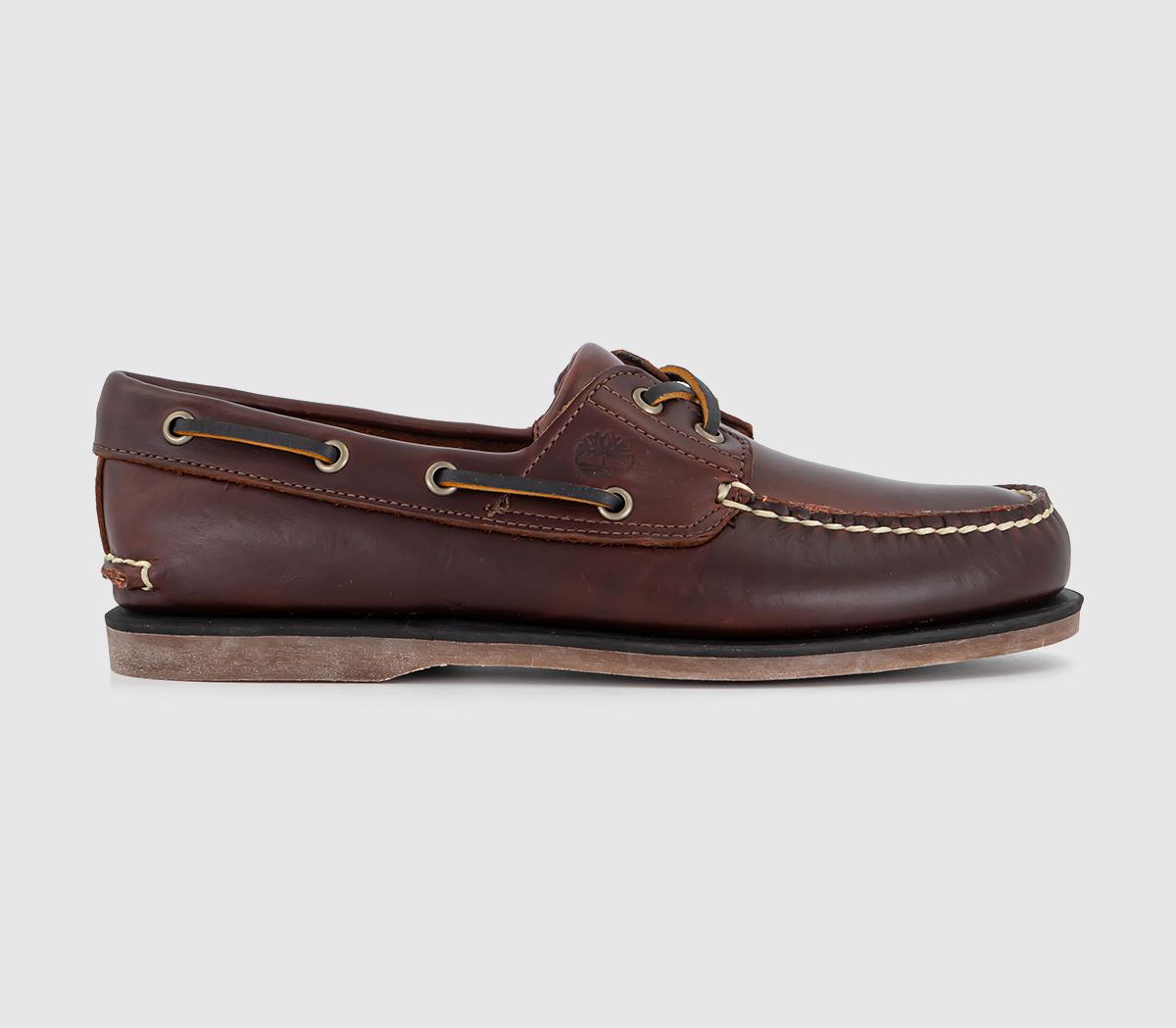 Mens Timberland Classic Boat Shoe MD Brown Full Grain