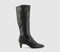 Womens OFFICE Karissa Curve Heel Knee High Boots Black