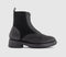 Womens OFFICE Azure Front Zip Ankle Boots Black Pu - OFFCUTS SHOES by OFFICE
