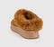 Womens Earthaddict Fleeting Cosy Faux Fur Lined Mule Tan