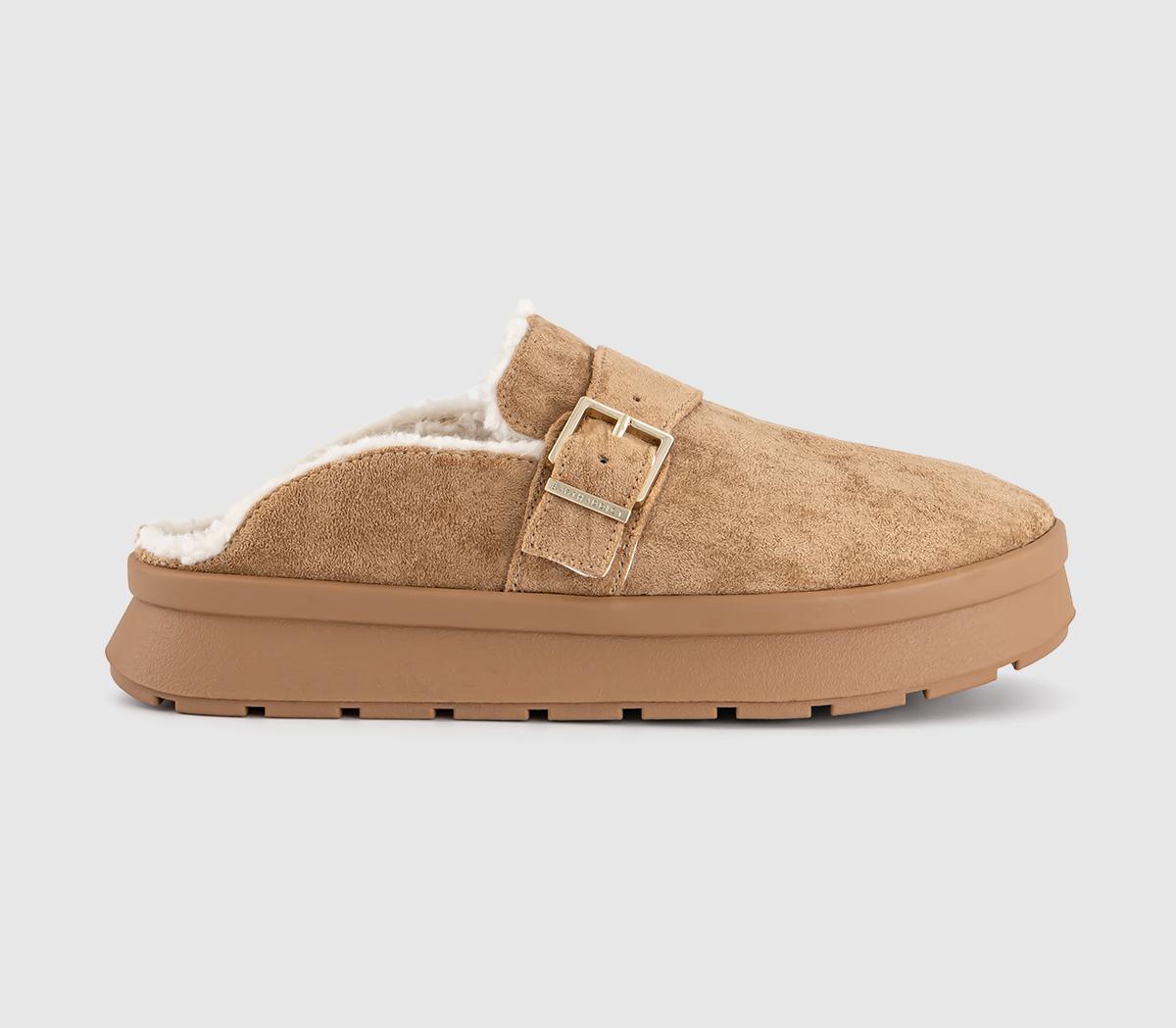 Womens Earthaddict Fennel Borg Lined Clog Beige