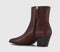 Womens OFFICE Ambah Smart Western Boots Chocolate Brown - OFFCUTS SHOES by OFFICE