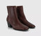 Womens OFFICE Ambah Smart Western Boots Chocolate Brown - OFFCUTS SHOES by OFFICE