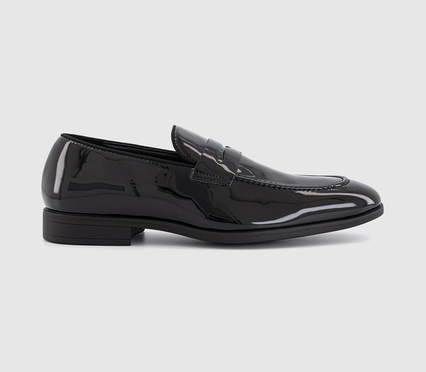 Mens OFFICE Margate Patent Men's Loafers Black Patent