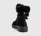Womens EARTHADDICT Akka Fur Cuff Ankle Boots Black