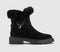 Womens EARTHADDICT Akka Fur Cuff Ankle Boots Black - OFFCUTS SHOES by OFFICE