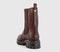 Womens OFFICE Adeline Square Toe Chelsea Boots Brown Leather