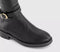Womens OFFICE Kai Buckle Detail Knee High Rider Boots Black