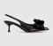 Womens Office Marilyn Velvet Bow Slingback Court Heels Black - OFFCUTS SHOES by OFFICE