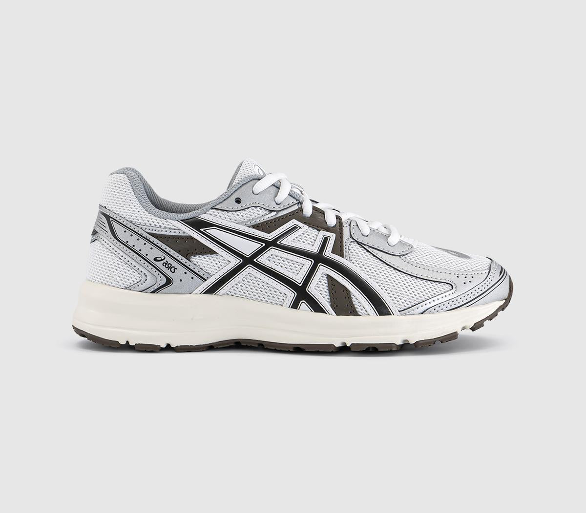 ASICS Jog 100 s Trainers White Black Coffee
