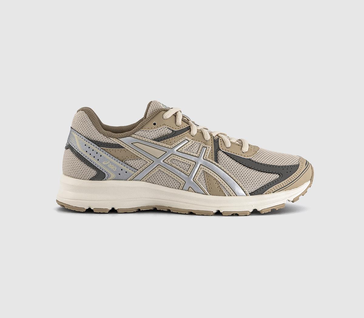 ASICS Jog 100 S Trainers Oatmeal Pure Silver