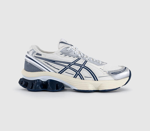 ASICS Gel-Kinetic Fluent Trainers White Independence Blue