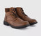 Mens OFFICE Bank Borg Lined Laceup Boots Dark Tan