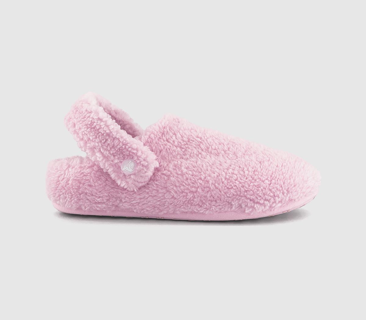 Womens Crocs Classic Cozzzy Slipper Pink Milk