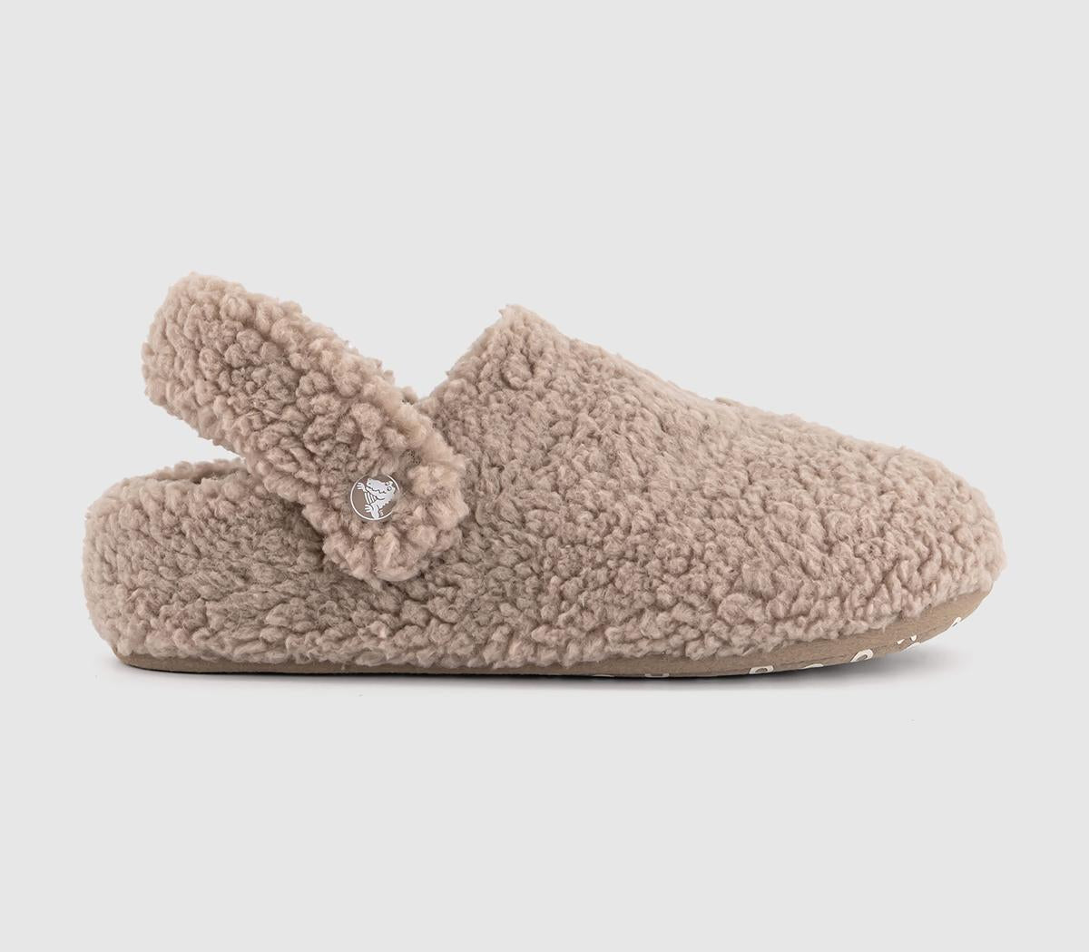 Womens Crocs Classic Cozzzy Slippers Mushroom
