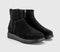 Womens OFFICE Agent Cleated Platform Ankle Boots Black