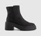 Womens OFFICE Anchor Cleated Ankle Boots Black