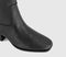 Womens OFFICE Karter Western Heel Knee High Boots Black Leather