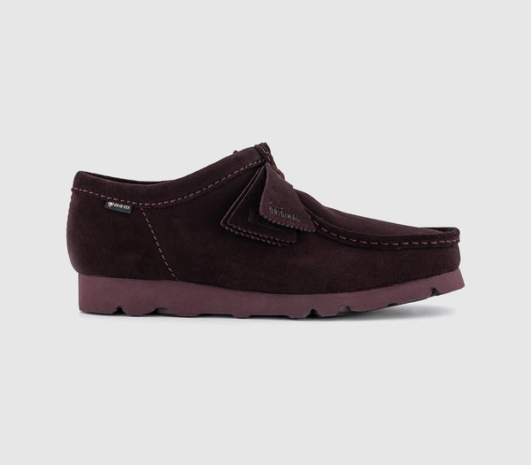Mens Clarks Originals Wallabee Gtx Men's Shoes Purple Grape