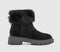 Womens OFFICE Apres Fur Cuff Ankle Boots Black