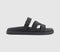 Womens Steve Madden Missile Sandals Black Woven - OFFCUTS SHOES by OFFICE