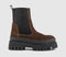 Womens Steve Madden Cassandra Boots Chocolate Brown Suede - OFFCUTS SHOES by OFFICE
