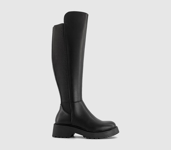 Womens Steve Madden Callback Knee High Boot Black