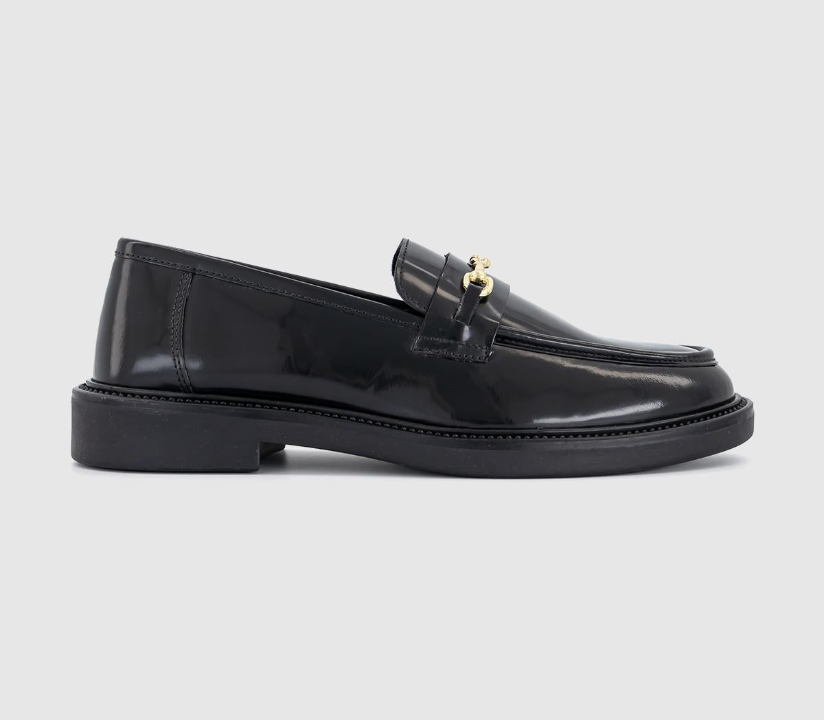 Womens Steve Madden Huddles Loafers Black