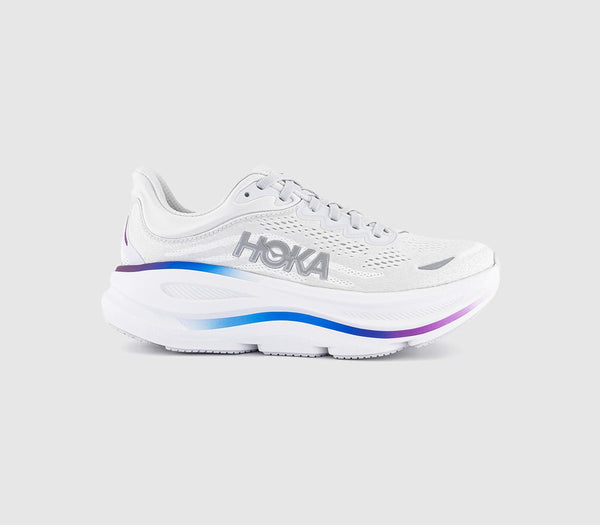 HOKA Bondi 9 Trainers Cosmic Grey White F