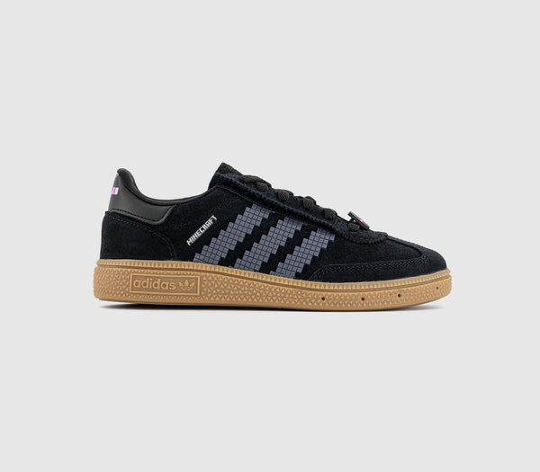 Kids adidas Handball Spezial Youth Trainers Black Minecraft Gum