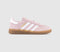 Kids adidas Handball Spezial Youth Trainers Clear Pink White - OFFCUTS SHOES by OFFICE