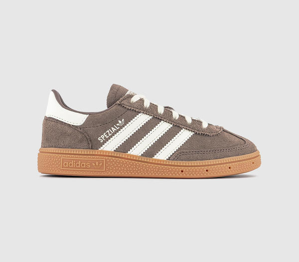 Kids adidas Handball Spezial Youth Trainers Brown Earth Strata Offwhite Gum