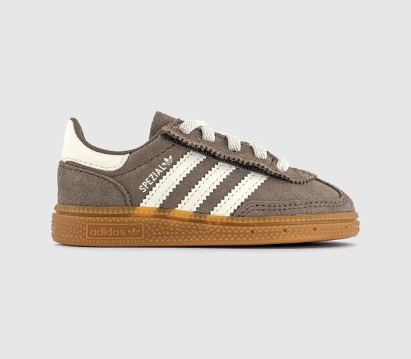 Kids adidas Handball Spezial Infant Trainers Brown Earth Strata Offwhite Gum