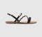 Odd Sizes - Les Tropeziennes Batresse Sandal Black Gold UK Sizes - Right 6/Left 5