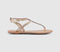 Womens Les Tropeziennes Hamado Toe Thong Sandals Gold