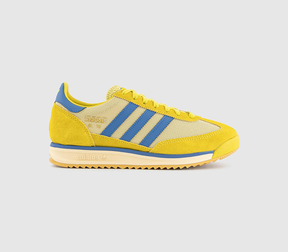  adidas Sl 72 Rs Trainers Pure Sulfur Focus Blue Powder Yellow Uk Size 7.5