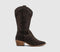 Womens OFFICE Kactus Cowboy Western Boots Brown Suede