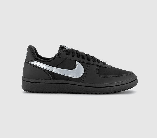 Odd Sizes - Odd Sizes -  Nike Field General Trainers Black Metallic Silver Black - UK Sizes Right 5.5/Left 6