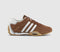  adidas Adiracer Lo Trainers Preloved Brown White Silver Metallic Uk Size 3.5