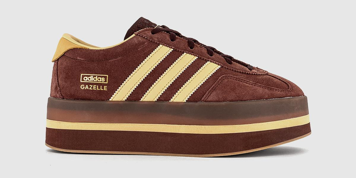 adidas Gazelle Stack Trainers Fox Brown Orange Tint Gum – OFFCUTS