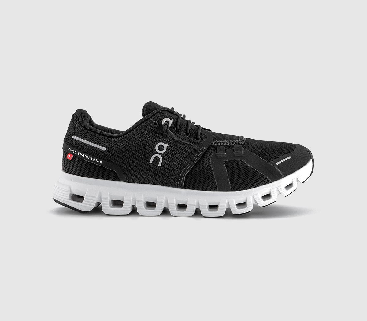 On Cloud 6 Trainers Black White F