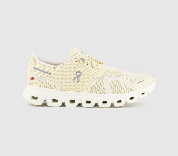 Womens ON Cloud 6 Trainers Castor Ivory F - OFFCUTS SHOES by OFFICE