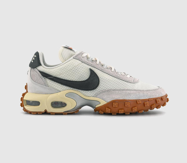 Nike Air Max Waffle Trainers, Sail Black Gum Med Brown Neutral Grey
