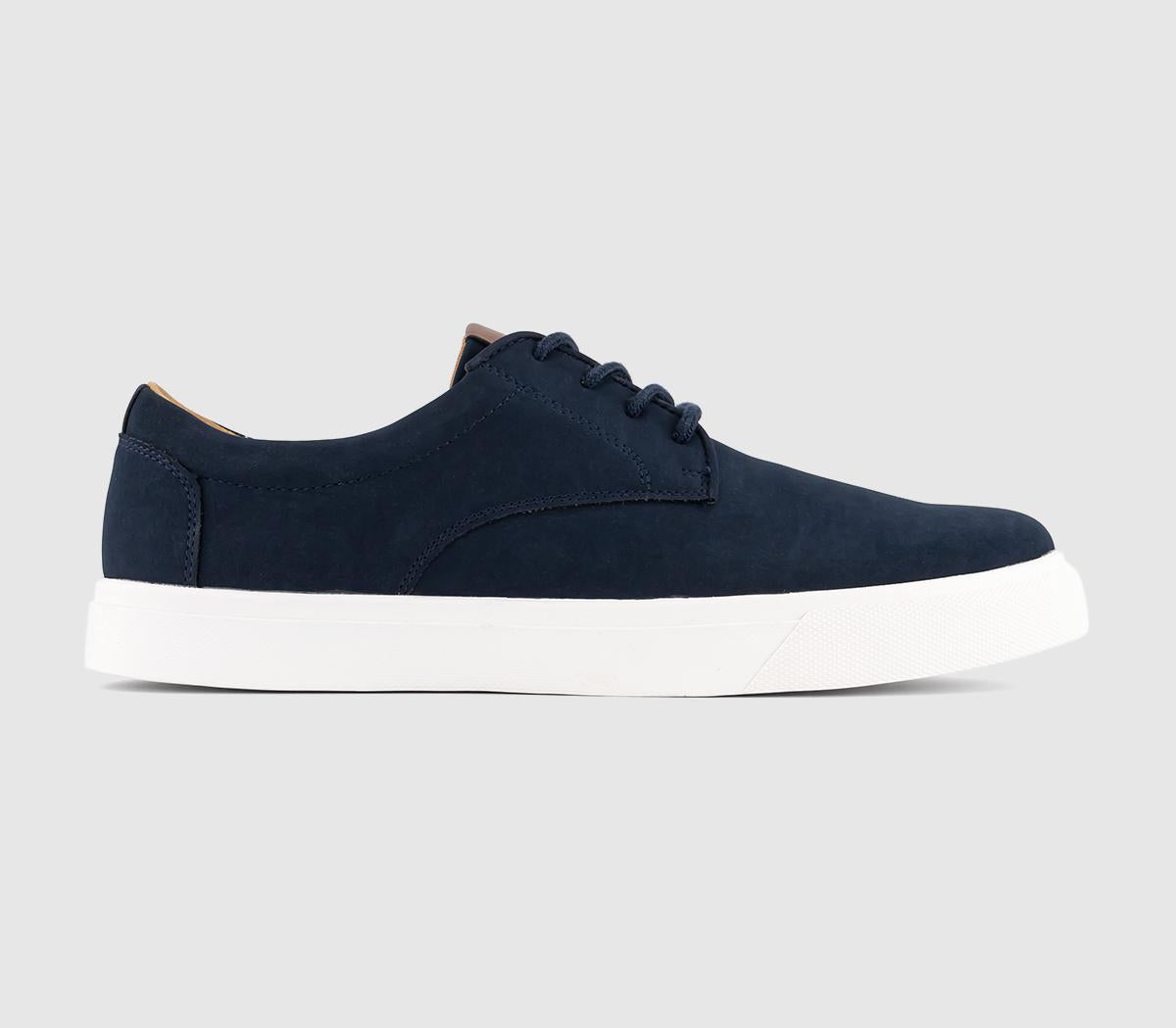 OFFICE Capulet 4 Eyelet Lace Up Trainers Navy