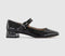 Womens OFFICE Fuji Single Strap Mary Jane Shoes Black Patent - OFFCUTS SHOES by OFFICE