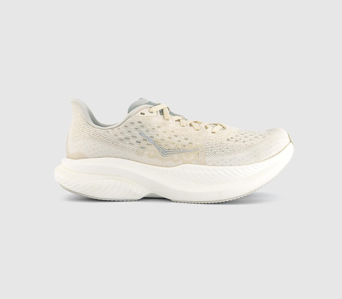 HOKA Mach 6 Trainers Alabaster Cosmic Grey